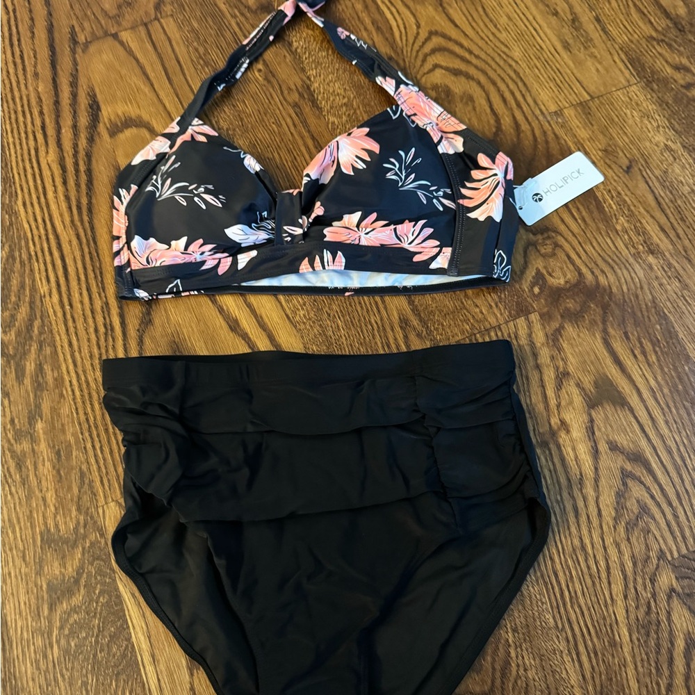 Coco Reef Floral Halter Bikini Set